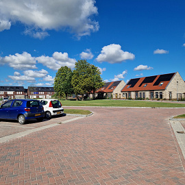 Nature color rood/zwart 160a uitgewassen