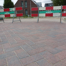 Nature color rood/zwart 160a uitgewassen