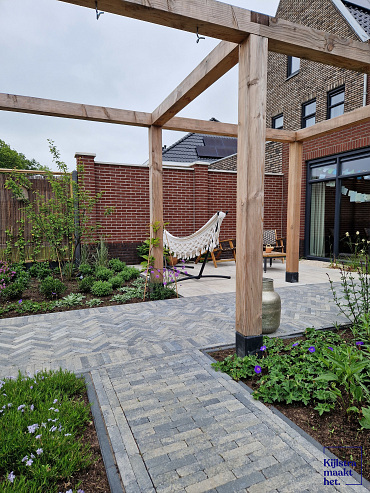 Stonique trommel waalformaat 7 cm grijs/zwart