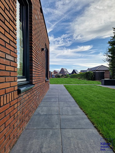 H2O comfort square 60x60x4 cm black slate