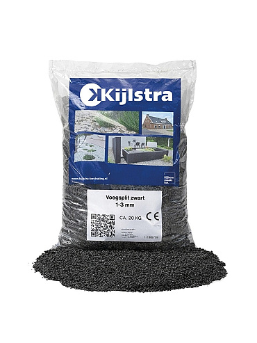 Voegsplit zwart 1-3 mm zakgoed 20 kg