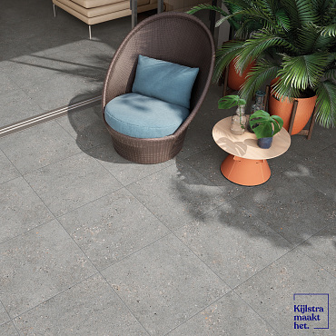 SolidPro keramisch 60x60x2 cm framenti grigio