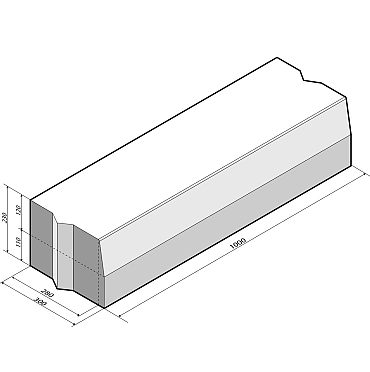 Trottoirband 28/30x23