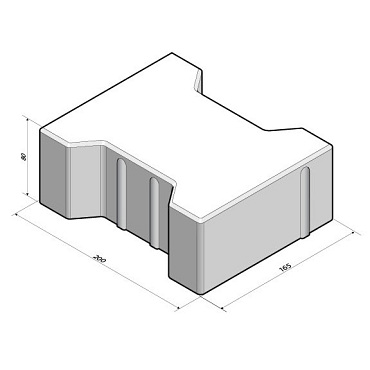 H-verbandsteen 8 cm