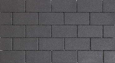 Design brick 6 cm black komo