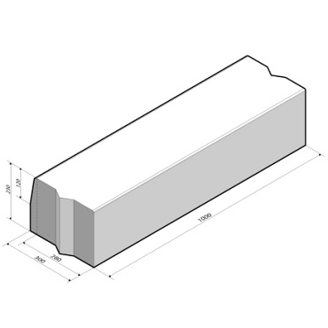 Trottoirband 28/30x23