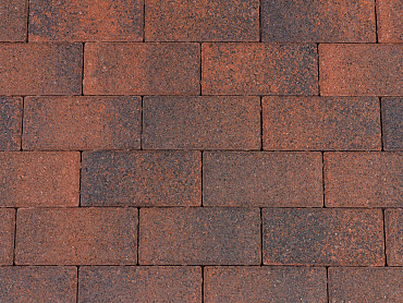 Nature color rood/zwart 160a uitgewassen