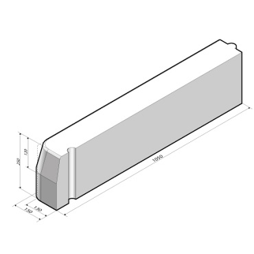 Boomrandband 13/15x25 105 cm