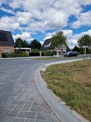Rijwielpadband 7/20x20 bocht R=8 uitw