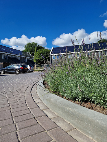 Trottoirband 13/15x25 bocht R=0,45 uitw