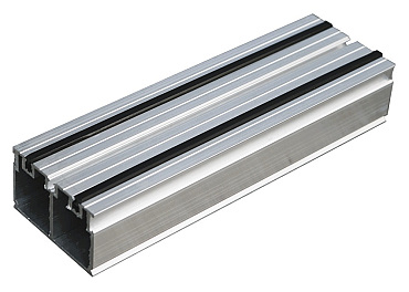 Structusol XL alu profiel ST45 lengte 2,4 m met rubber