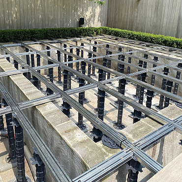 Structusol XL alu profiel ST45 lengte 2,4 m met rubber