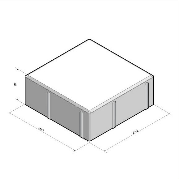 Dubbelklinker 8 cm