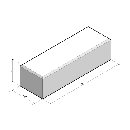 Boomkranselement 30x10x8 cm tussenstuk t.b.v. krans 45x45 cm