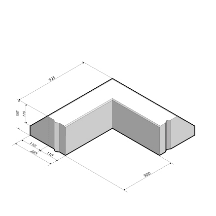 RWS-band 11,5/22,5x16 hoekstuk 90' uitw