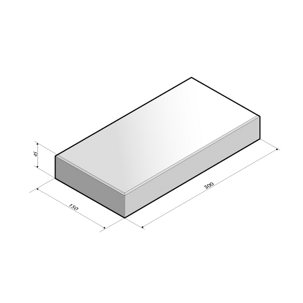 Tegel 30x15x4,5 cm