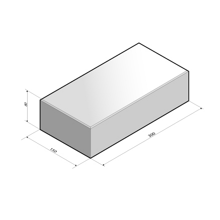 Tegel 30x15x8 cm