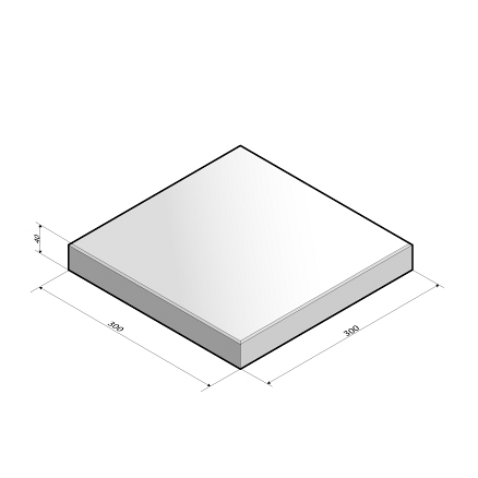 Tegel 30x30x4 cm HK