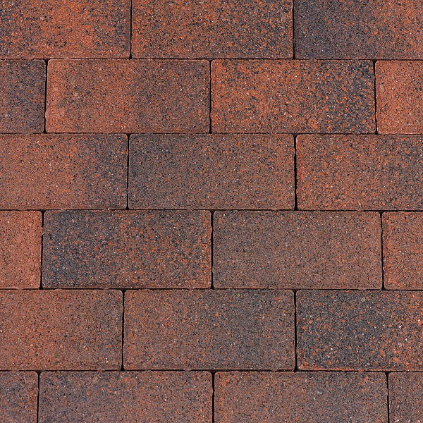 Nature color rood/zwart 160a uitgewassen