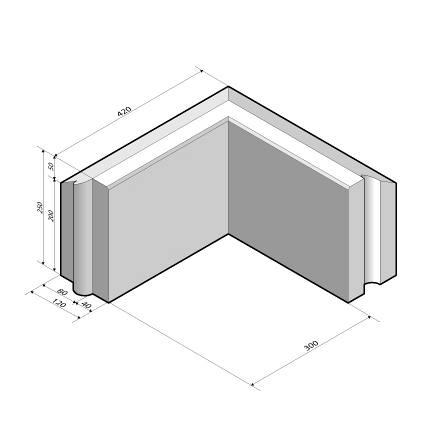 Rijwielpadband 4/12x25 hoekstuk 90' uitw