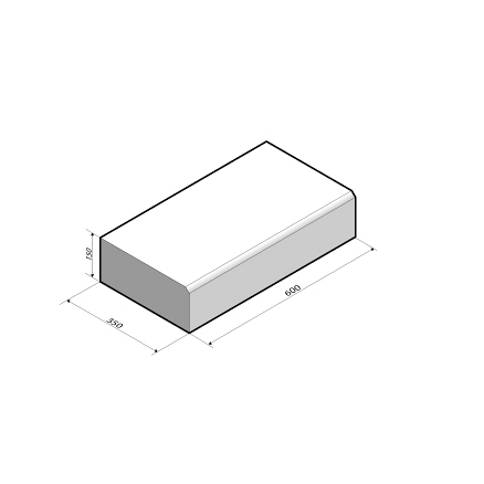 Traptrede 60x35x15 cm