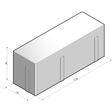 Dikformaat strak 8 cm