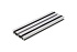 Structusol aluminium profiel ST16 - 2,4 m met rubber profiel