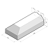 Busbaanband 23/46x25 eindstuk