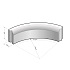 Gazonband 10x20 bocht R=1 inw