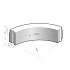 Trottoirband 13/15x25 bocht R=1 uitw