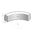 Trottoirband 18/20x25 bocht R=8 uitw