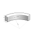 Opsluitband 15x20 bocht R=5