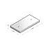 Industrieplaat 200x100x14 cm zonder hoekrand dubbel gewapend aslast 18 ton