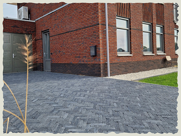 Stonique trommel waalformaat 7 cm antraciet