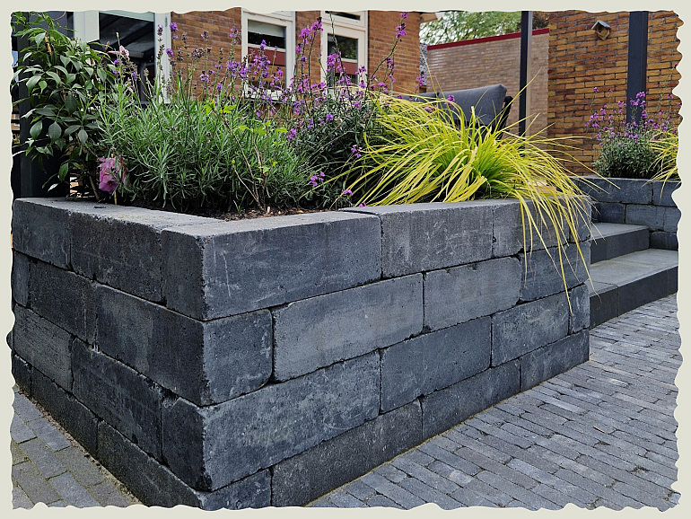 Linea trommel 15x15x45 cm antraciet
