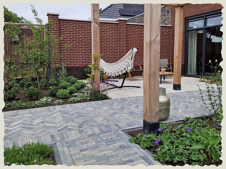 Stonique trommel waalformaat 7 cm grijs/zwart