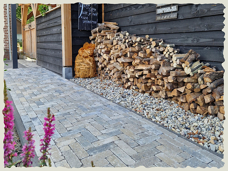 Stonique trommel dikformaat 6 cm musselkalk