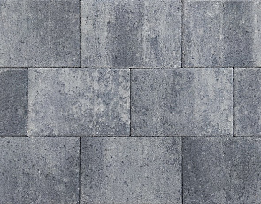 Straksteen 20x30x6 cm grijs/zwart