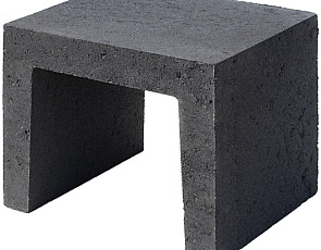 U-element 40x40x50 cm antraciet