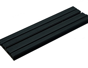 Structusol alu profiel ZWART ST16 lengte 2,4 m + rub prof